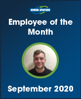 Image of Danny Johnson, Shred Station's September 2020 Employee of the Month