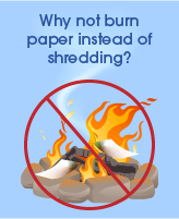 Illustration of paperwork on fire