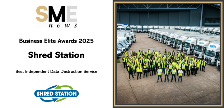 Shred Station named Best Independent Data Destruction Service in 2025 Business Elite Awards